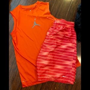 Nike Bathing suit/Nike dri fit sleeveless shirt
